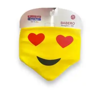 Linio Babero bandana emoji enamorado de algodón unisex botón oferta