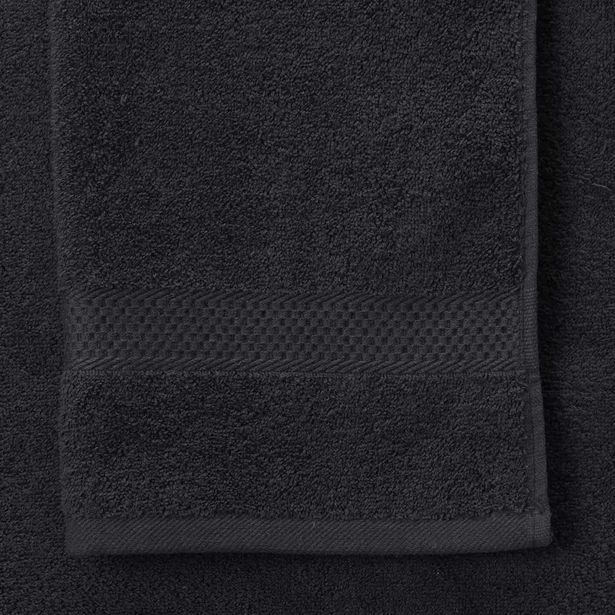 Velutti Toalla de mano classic 45x90 cm negro oferta