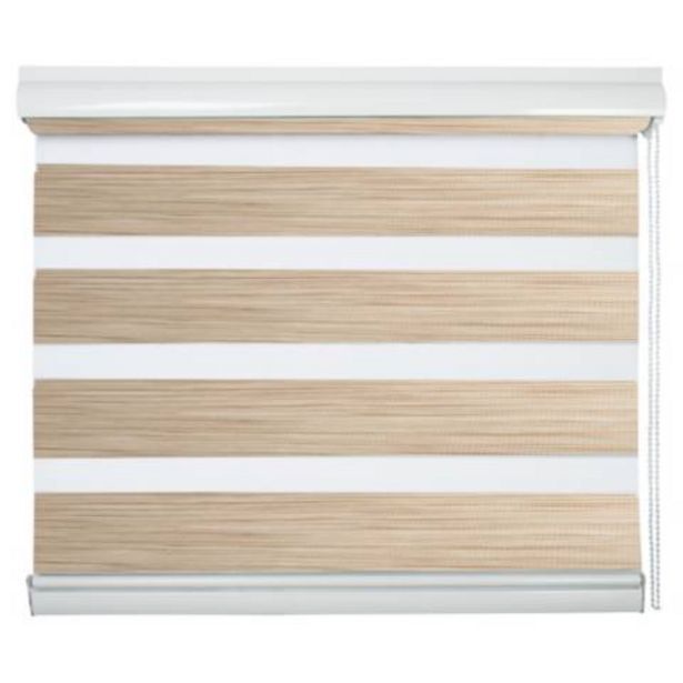 Linio Cortina enrollable duo 120x240 cm crudo oferta