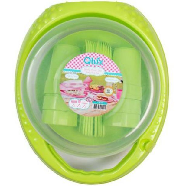 Linio Set de camping 32 piezas verde oferta
