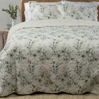 Linio Cubrecama quilt vina sh salvia microfibra oferta