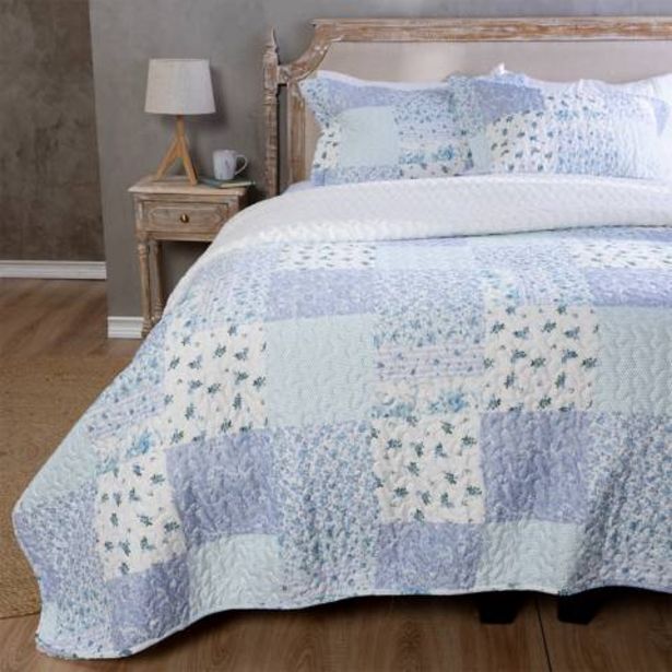 Linio Cubrecama chiporro quilt + funda de almohada sherpa oferta