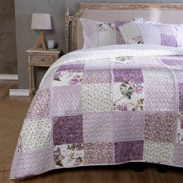 Linio Cubrecama chiporro quilt + funda almohada mor sherpa oferta