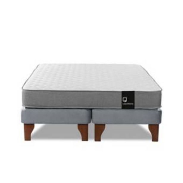 Linio Cama europea zen best tela velvet gris 2pza oferta