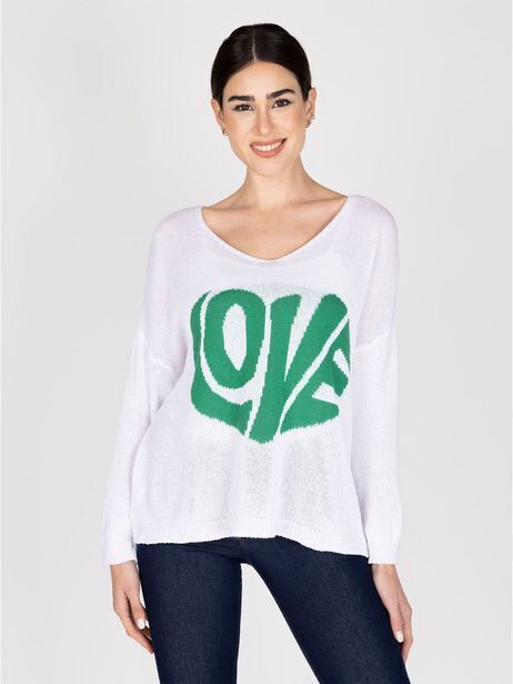 Lineatre Sweater verde lineatre oferta