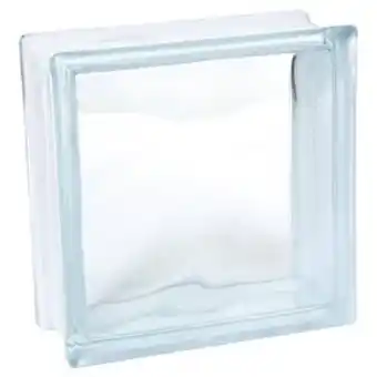 Linio Bloque vidrio incoloro 19x19x8cm new wave oferta