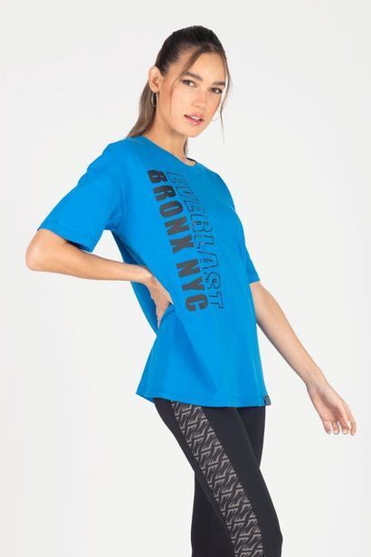 Everlast Polera m/c strass line azul everlast oferta