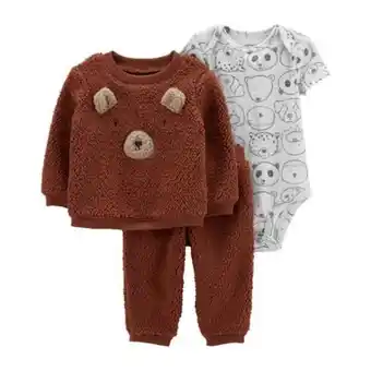 Linio Carter´s conjunto 3 piezas polerón, pantalón y body bebé niño oferta