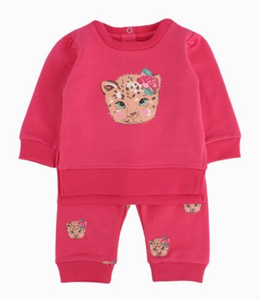 Limonada Conjunto buzo recién nacida con leopardo frutilla oferta
