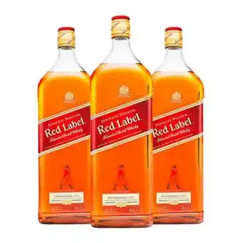 Linio Whisky johnnie walker etiqueta roja 1500 cc x 3 oferta