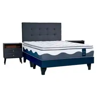 Linio Celta cama europea intense king base dividida + muebles oferta