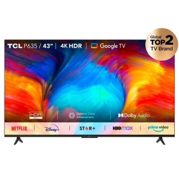 Falabella Led tcl 43p635 smart tv 4k gtv oferta