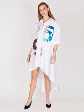 Lineatre Vestido blanco lineatre oferta