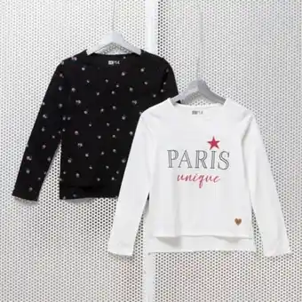 Linio Eleven polera niña manga larga pack de 2 unidades algodón oferta