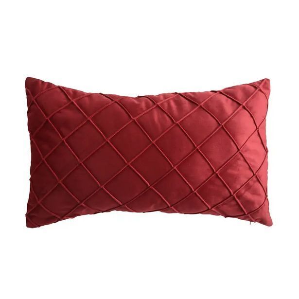 Velutti Cojin deco 50x30 cm rombos rojo oferta
