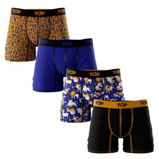 Linio Top pack de 4 boxer algodón hombre oferta