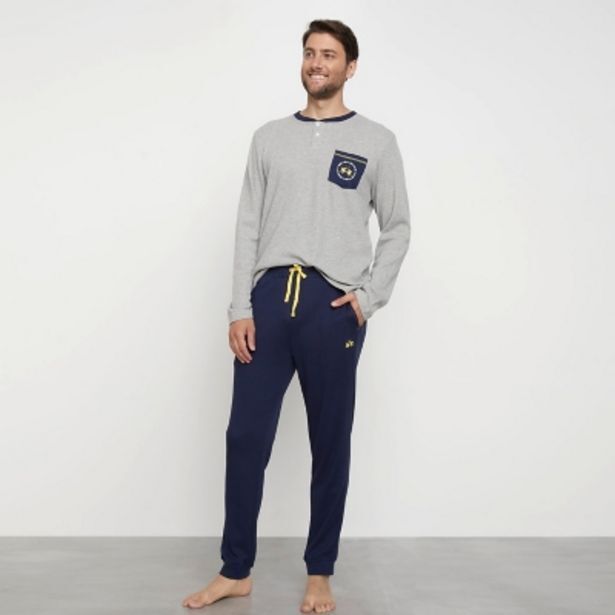 Falabella La martina pijama largo algodón premium hombre oferta