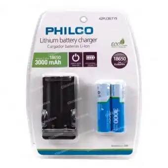 Falabella Cargador de pilas 18650 recargables + 2 pilas litio 3000mah oferta