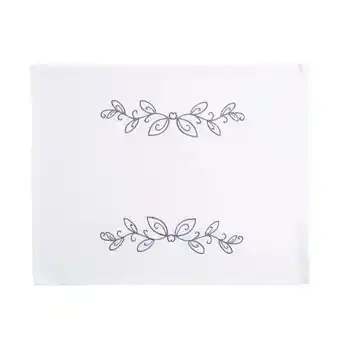 Velutti Individual bordado 6 piezas deco blanco oferta