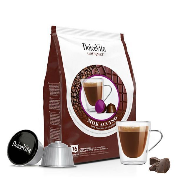 Kitchen Center Cápsulas compatibles dolce gusto mokaccino 16 uds oferta
