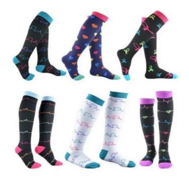 Falabella Pack 6 calcetines de compresión diseños estampados l-xl(36-41) oferta