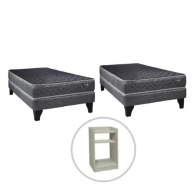 Colchones Celta 2 cama europea génesis 1.5 pl + velador alba white oferta