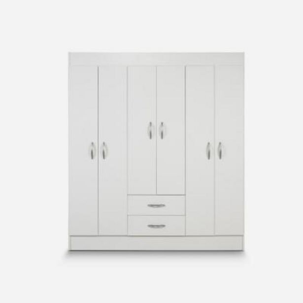 Falabella Clóset trancura 6 puertas 2 cajón 156 blanco. oferta