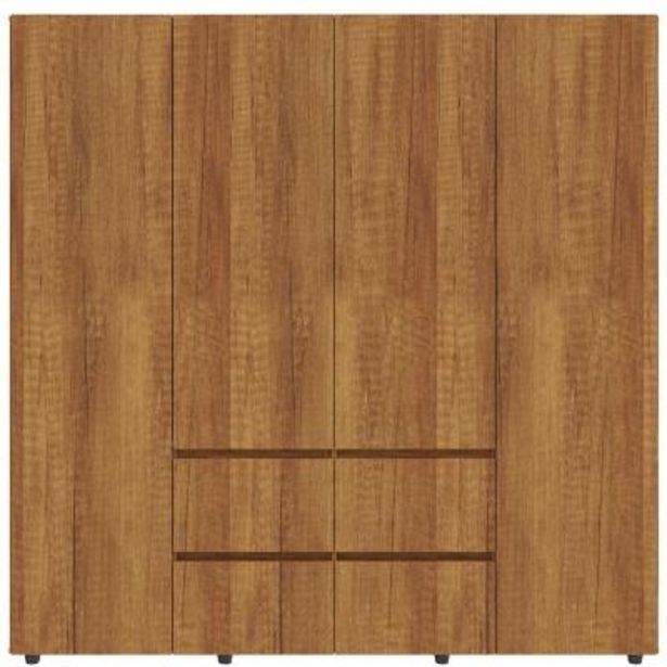 Falabella Closet 4 puertas y 4 cajones caramelo 200x50x200 cm. oferta