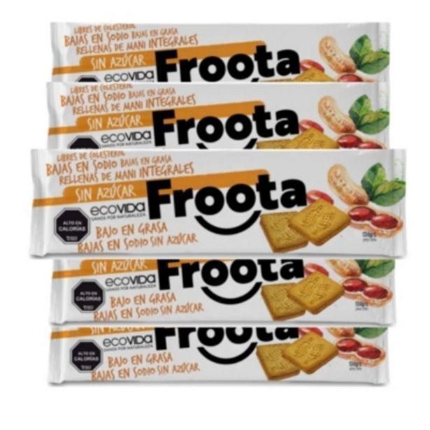Falabella Pack x 5 galleta froota emparedado de mani sin azúcar oferta