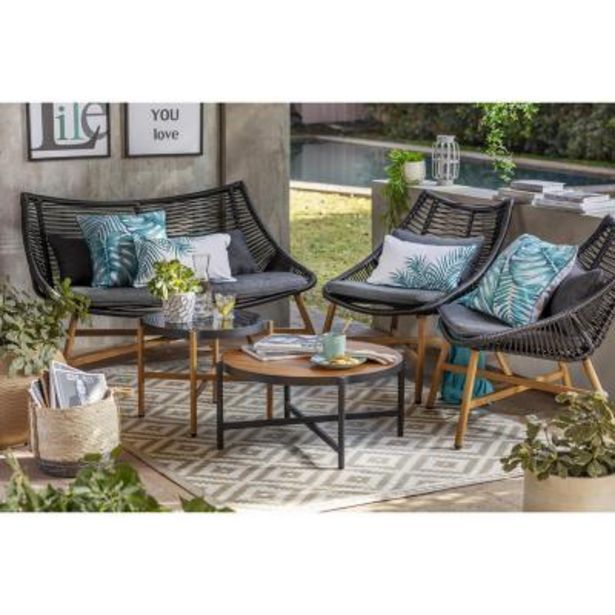 Falabella Juego de living de terraza bruselas 4 personas. oferta