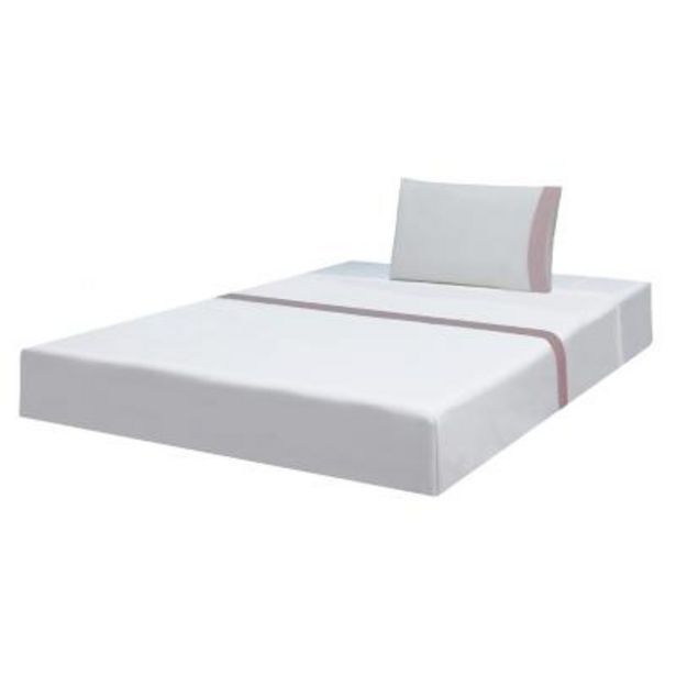 Falabella Sábana 180 hilos soft rosada 1,5 plazas oferta