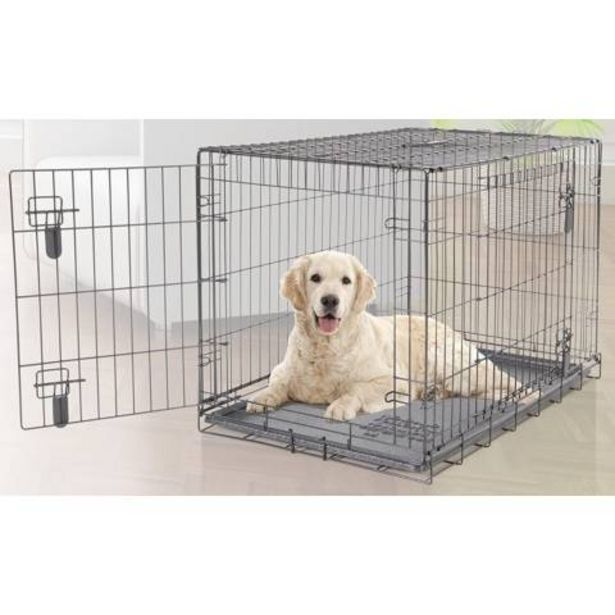 Linio Jaula plegable para mascota doble puerta oferta