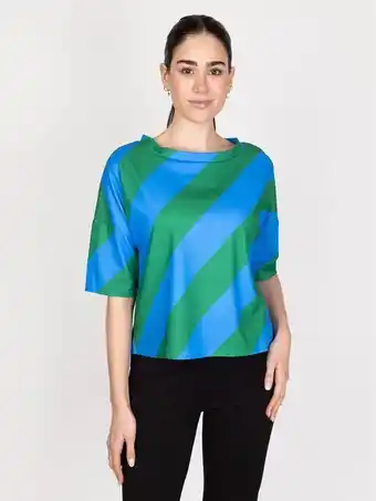 Lineatre Polera verde/royal s lineatre oferta