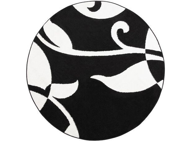 Ripley Alfombra redonda amigo negra 160 x 160 cm oferta