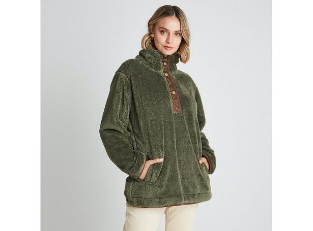 Ripley Polerón cuello alto con botones oferta