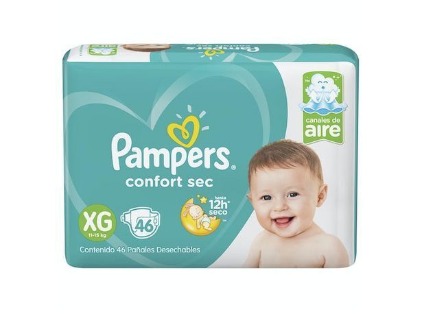 Ripley Pañal pampers confort sec xg 46 unidades oferta