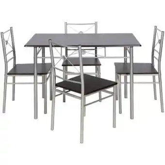 Falabella Comedor tubo 110x70x76 cm chocolate oferta