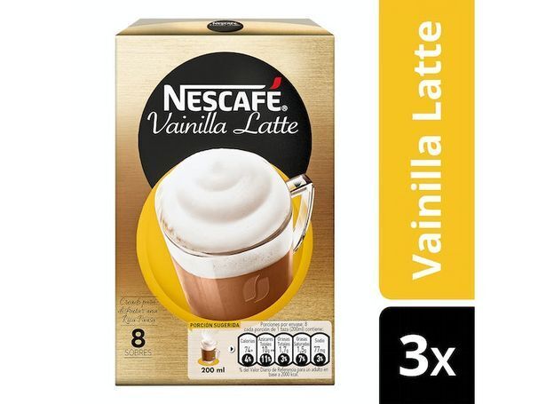 Ripley Café nescafé vainilla latte 8x18,5g x3 cajas oferta