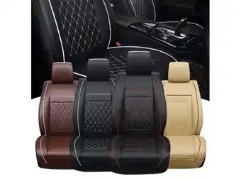 Ripley Funda cubre asiento eco-cuero auto premium luxury | rojo oferta