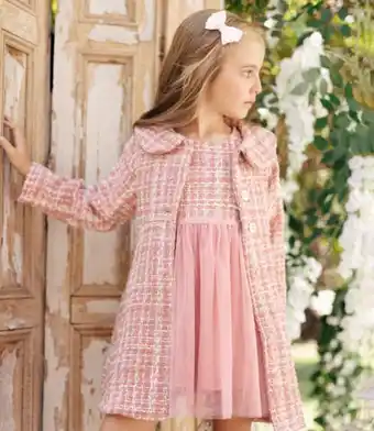 Limonada Conjunto niña clásico de tweed palo rosa oferta