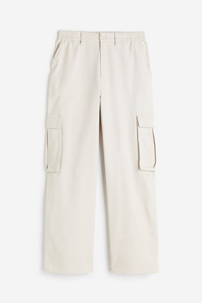 H&M Pantalón cargo de sarga oferta