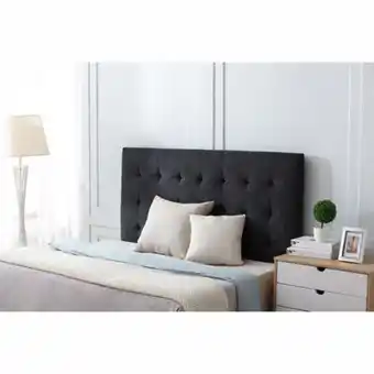 La Polar Respaldo zibel 2 plazas capitoné gris oferta