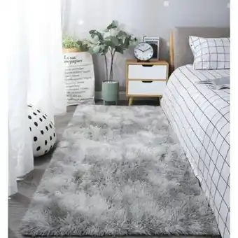 Linio Bajada de cama peluda alfombra 60x160 cm homer design oferta