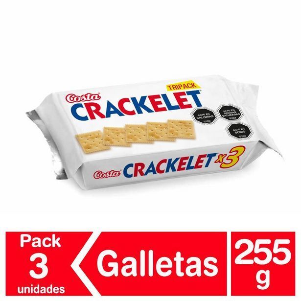 Super Bodega a Cuenta Tripack galletas crackelet paquete costa oferta