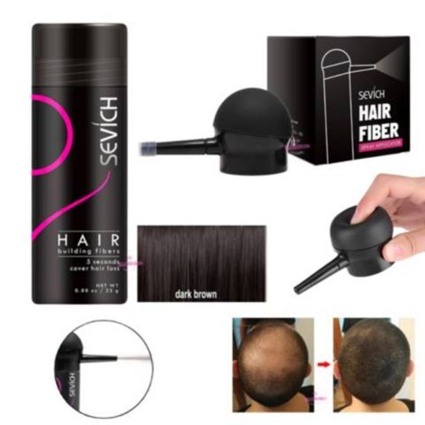 Linio Fibra de queratina para el cabello mas aplicador capilar oferta