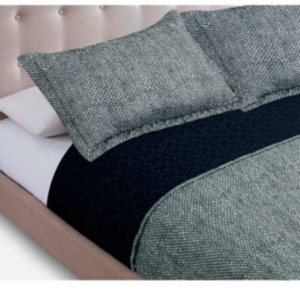 Falabella Quilt stamp washed  2 plazas grafito - rosen oferta