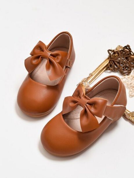 Shein Niñas zapatos mary jane con diseño de lazo oferta