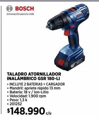 Construmart Taladro atornillador bosch oferta