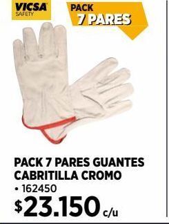 Construmart Pack 7 pares guantes oferta