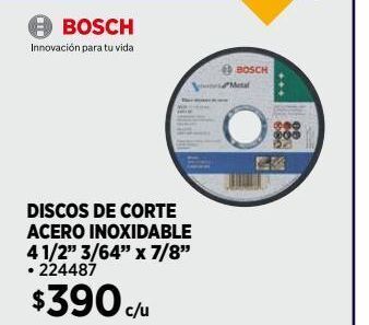 Construmart Discos de corte bosch oferta